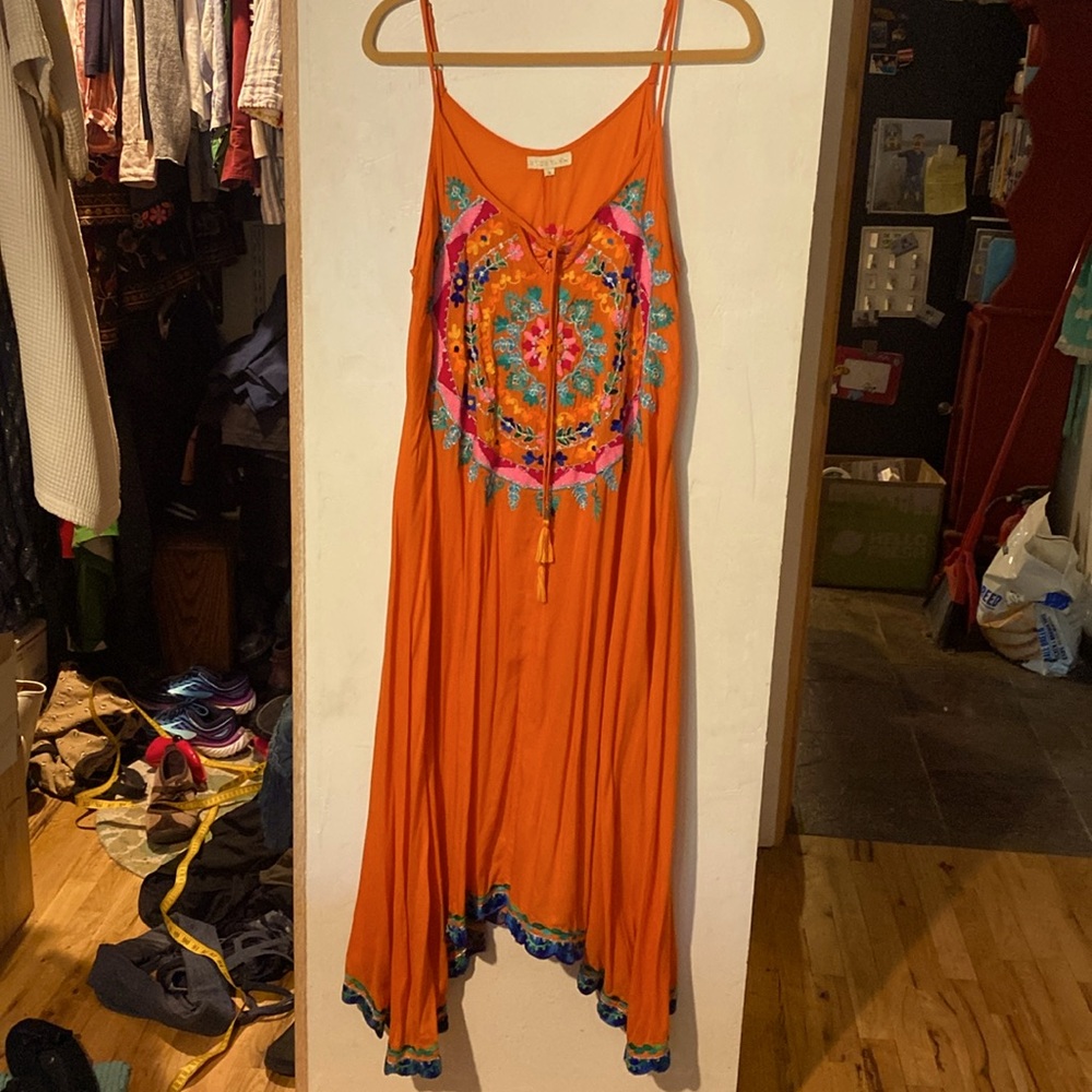 NWOT RARE Sundance RubyYaya mandala cover up dress M - Picture 3 of 11